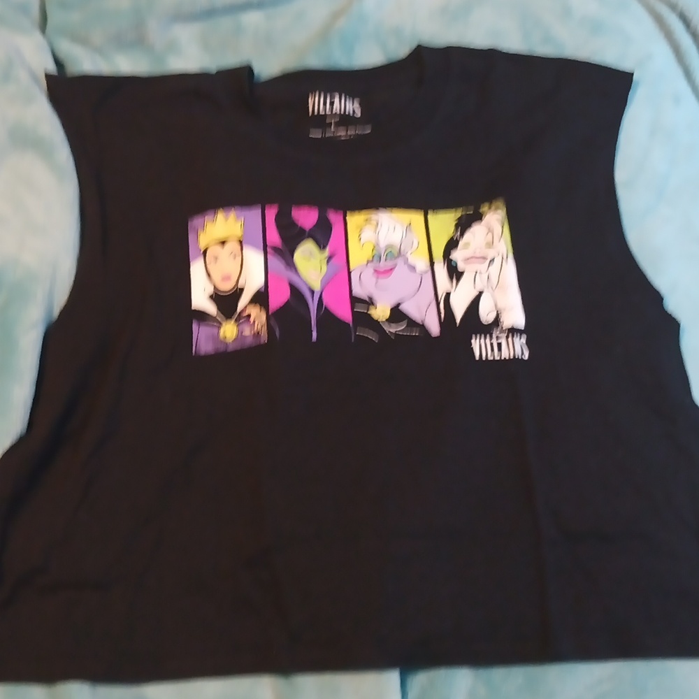 Black dinsey villain tank top